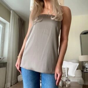Zara Strapless Taupe Top